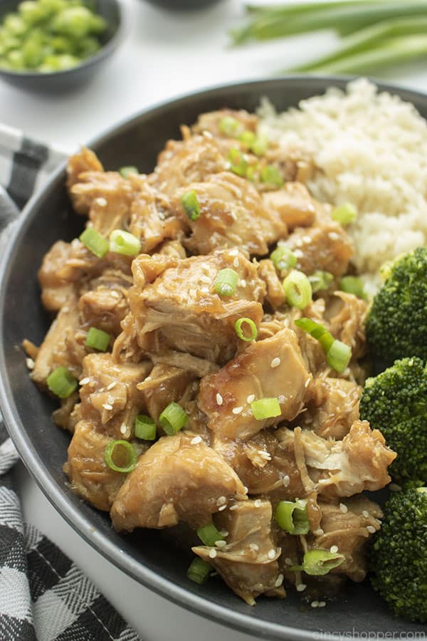 Bowl with Instant Pot Teriyaki Chicken