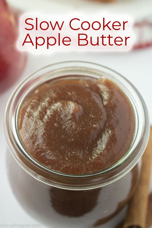 Text on image Slow Cooker Apple Butter