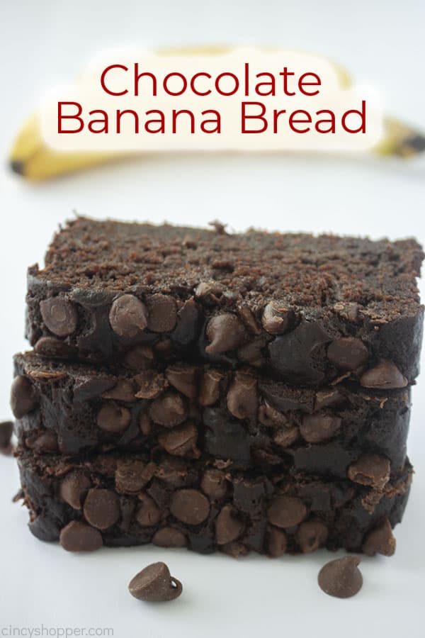 Text on image Chocolate Banana Bread