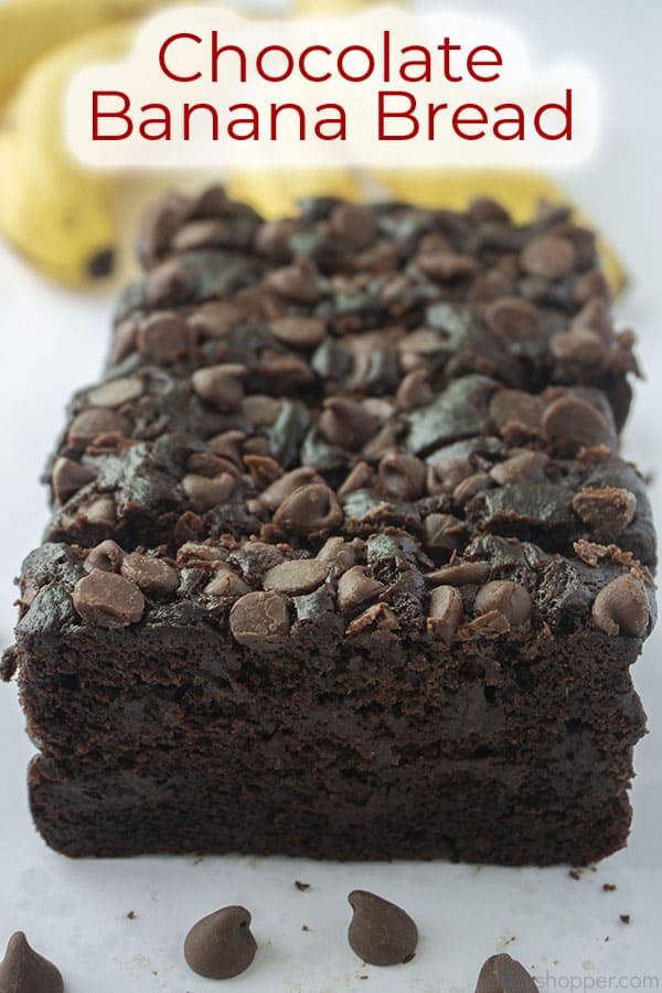 Text on image Chocolate Banana Bread