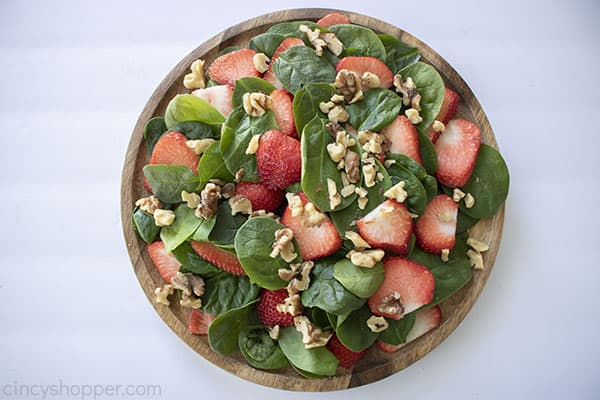 Walnuts added to Strawberry Salad