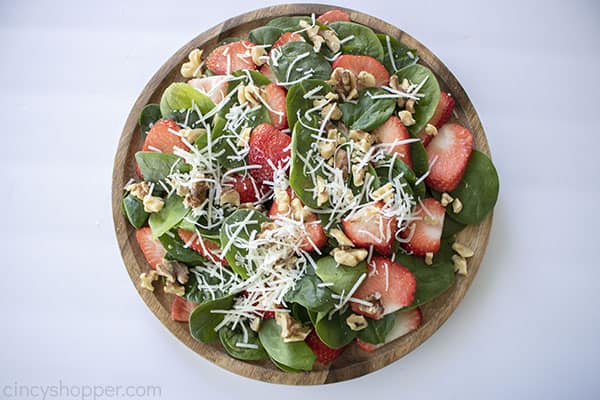 Cheese added to Strawberry Salad