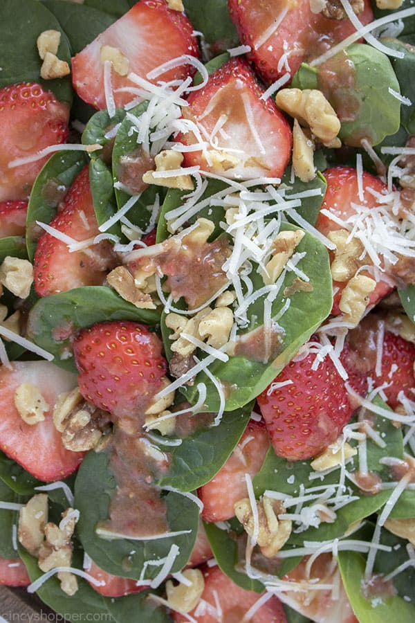 Closeup of Strawberry Salad