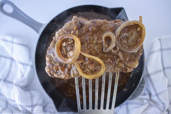 Fully cooked Cube Steaks with gravy