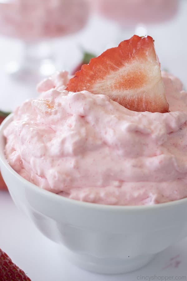 Old fashioned Jello Cottage Cheese Salad in a bowl