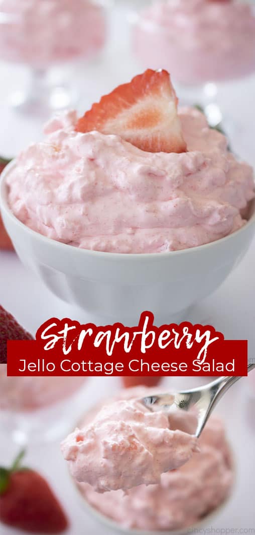 Long pin Strawberry Jello Cottage Cheese Salad