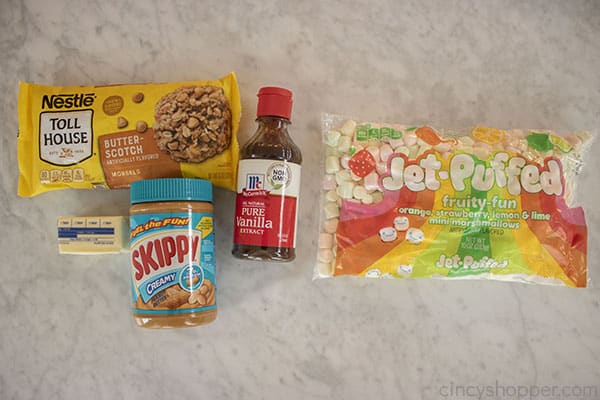 Peanut Butter Confetti Squares Ingredients