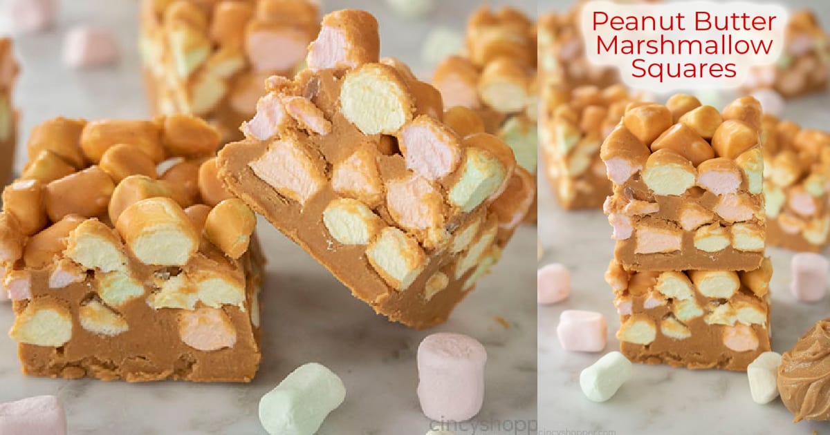 Peanut Butter Marshmallow Squares