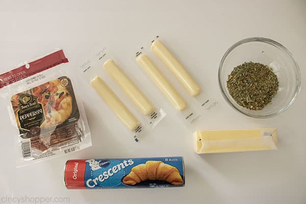 Ingredients for Pizza Crescents