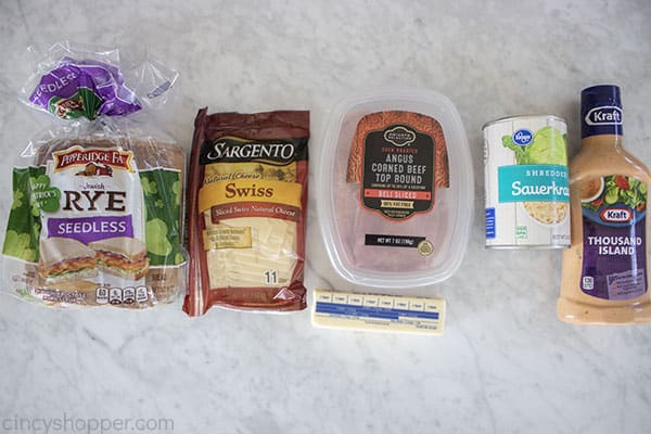 Reuben Sandwich ingredients