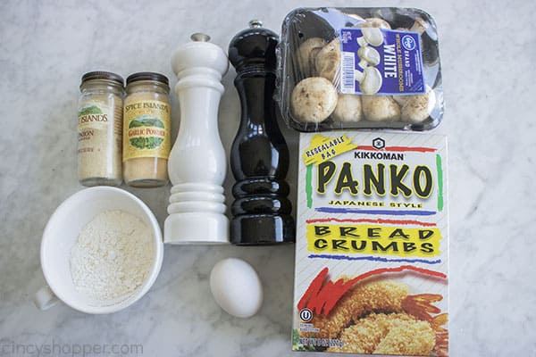 Fried Mushrooms Ingredients