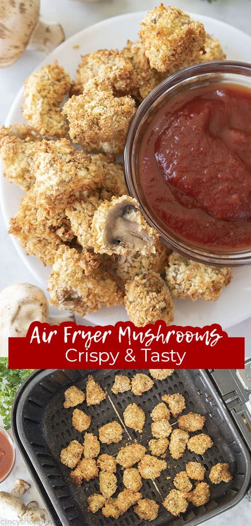Long pin Air Fryer Mushrooms Crispy & Tasty