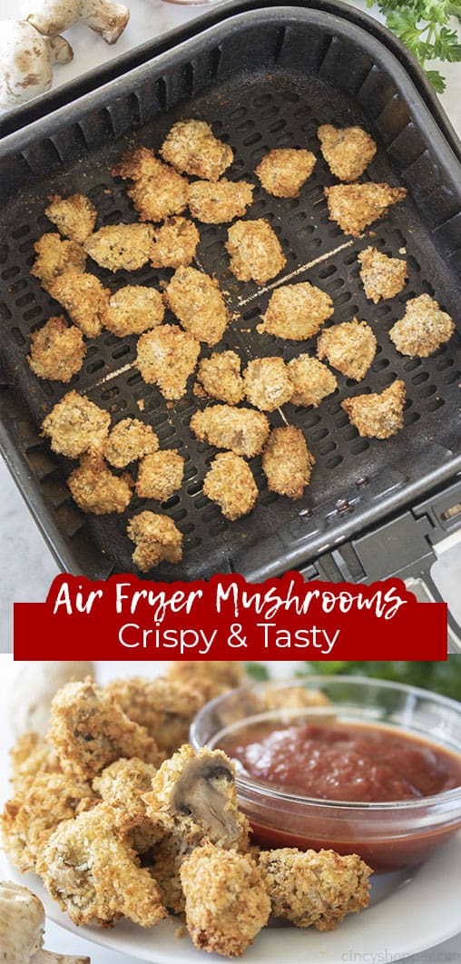 Long pin Air Fryer Mushrooms Crispy & Tasty