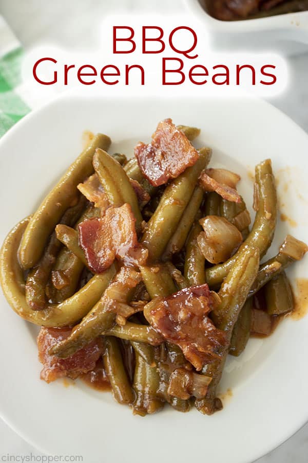 Text on image BBQ Green Beans