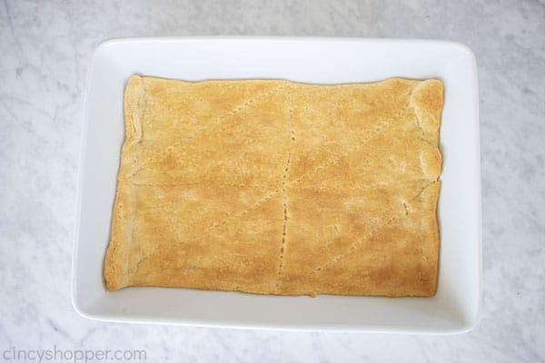 Crescent roll baked