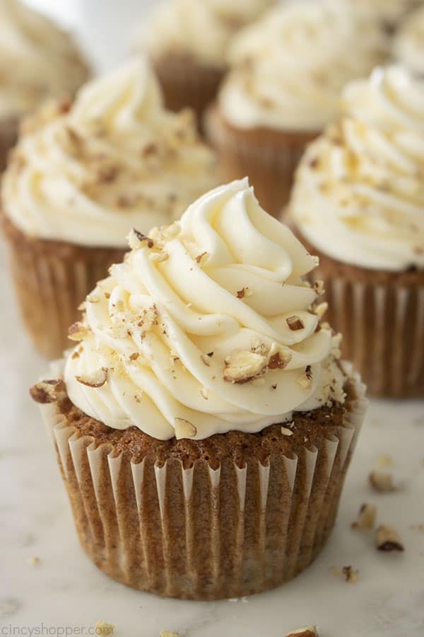 Carrot Cupcakes with cream Cheese Frosting