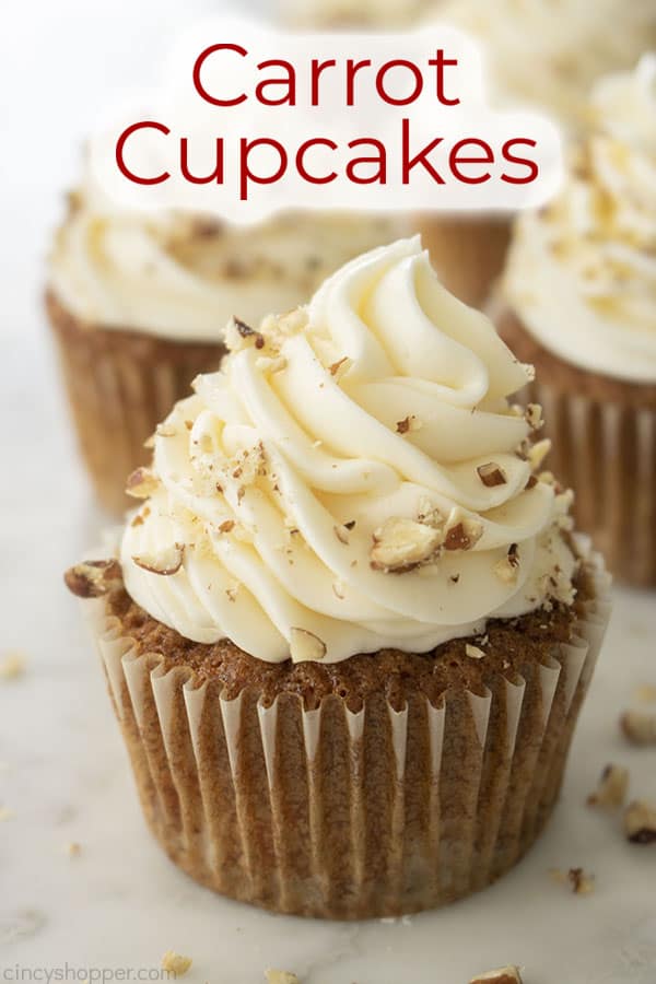 Text on image Carrot Cupcakes