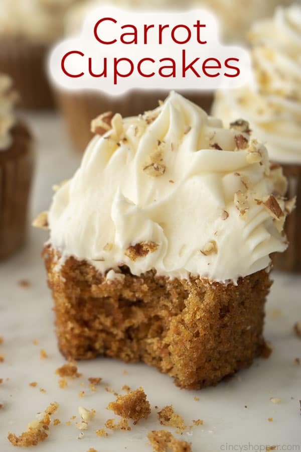 Text on image Carrot Cupcakes