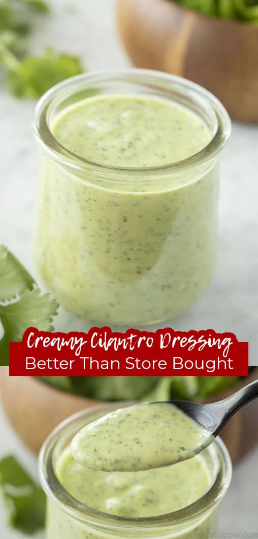 Long Pin Creamy Cilantro Dressing Better than Store Bought