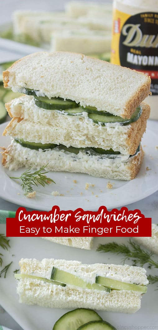 Long pin Cucumber Sandwiches Easy to make Finger Food