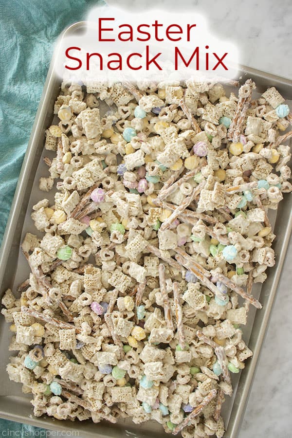 Text on image Easter Snack Mix