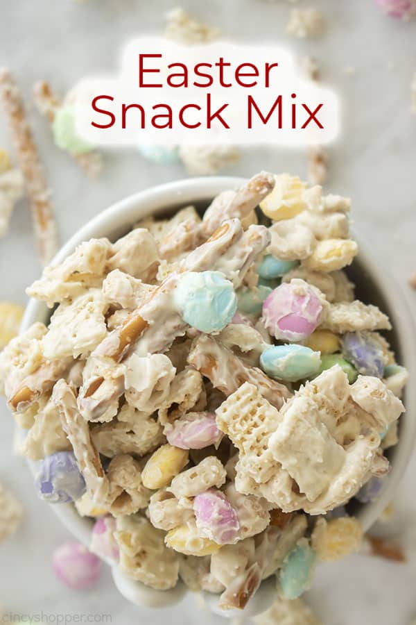 Text on image Easter Snack Mix