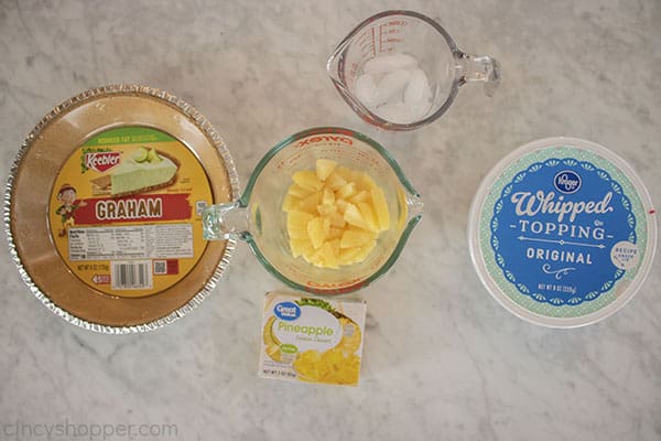 No Bake Pineapple Pie Ingredients