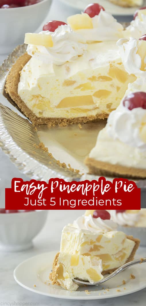 Easy Pineapple Pie Just 5 Ingredients 