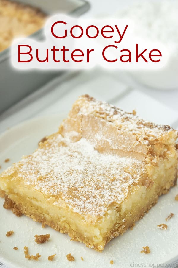 Text on image Gooey Butter Cake