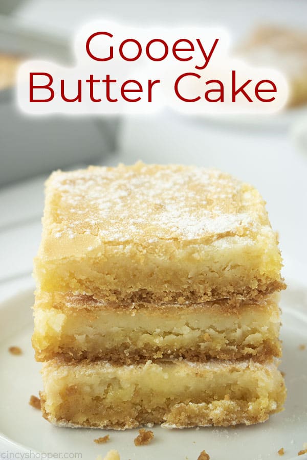 Text on image Gooey Butter Cake