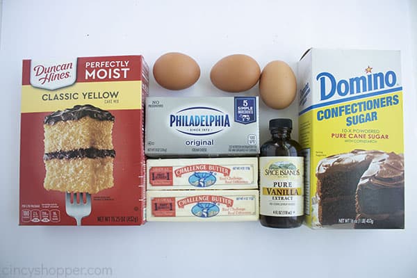 Gooey Butter Cake Ingredients