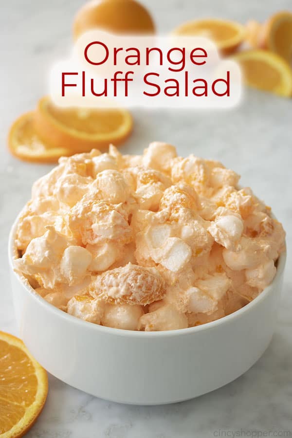 Text on image Orange Fluff Salad