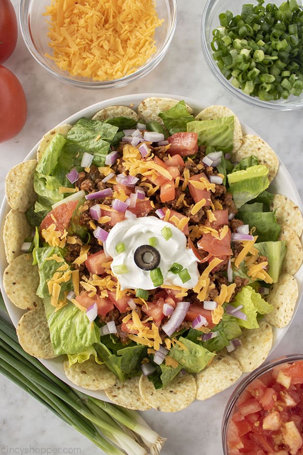 Taco Salad in a bowl