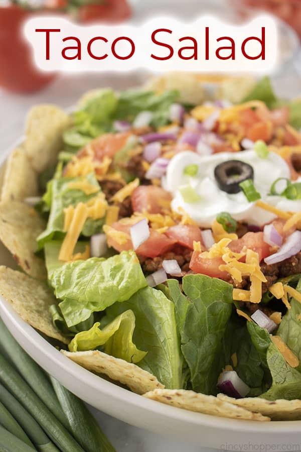 Text on image Taco Salad