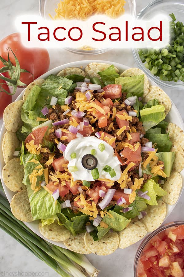 Text on image Taco Salad