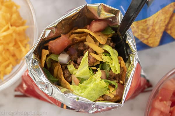 Frito tacos in a bag