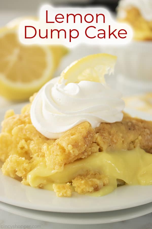 Text on image Lemon Dump Cake