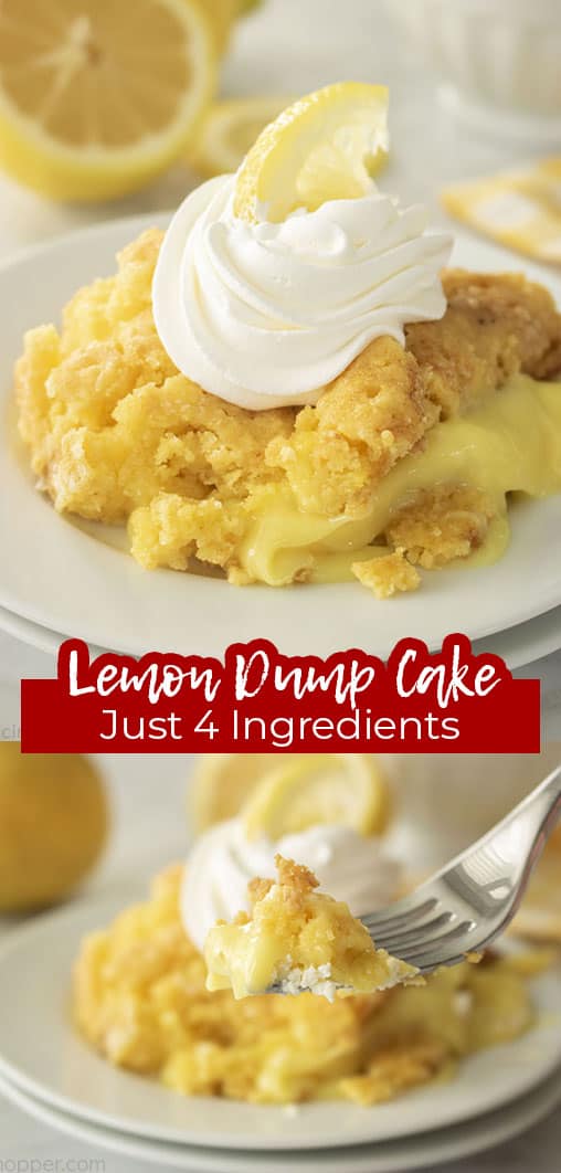 Lemon Dump Cake with Just 4 Ingredients