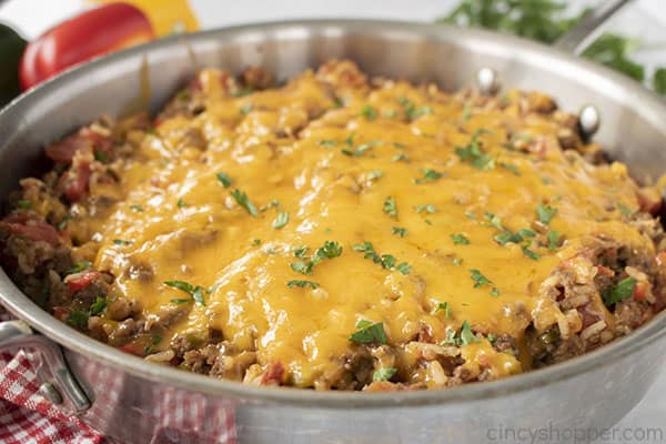 Stuffed peppers made in a pan