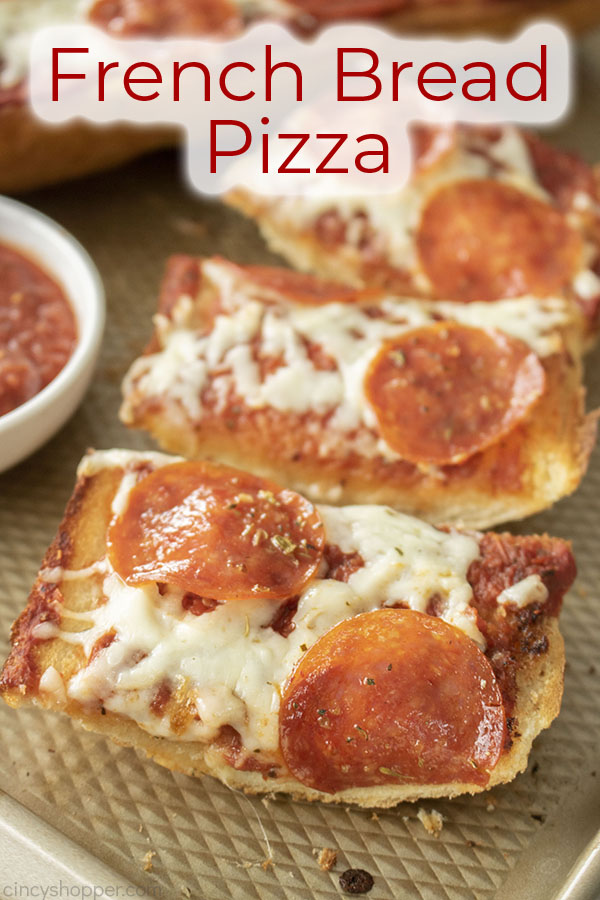 Text on image French Bread Pizza