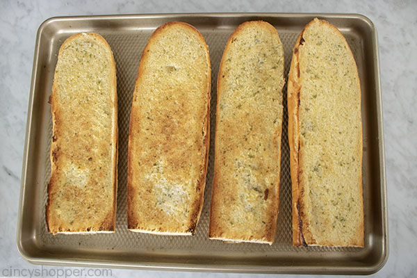 Toasted french loaves