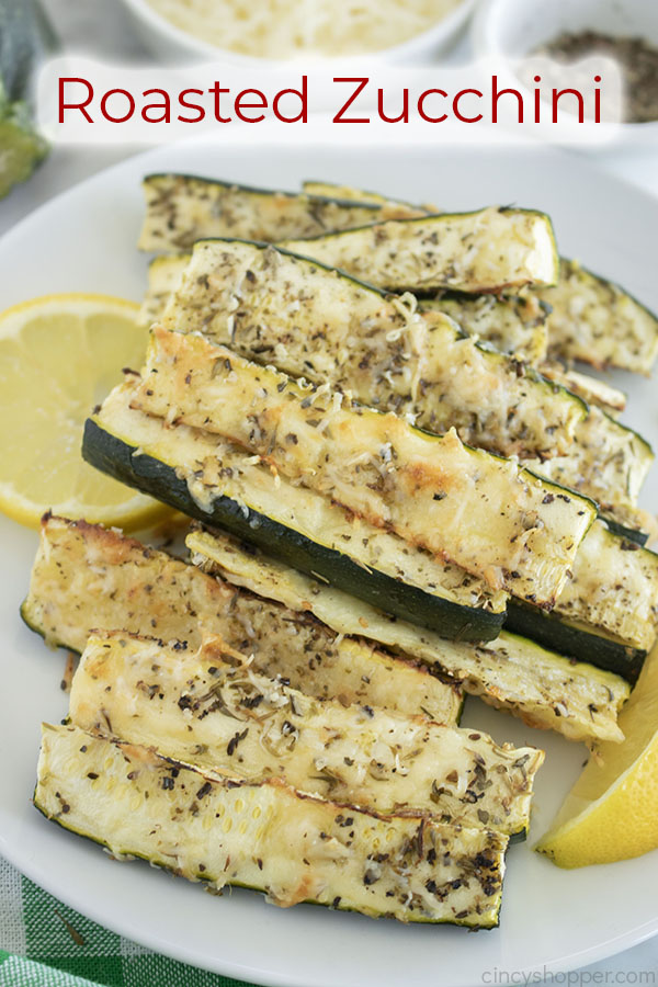 Text on image Roasted Zucchini