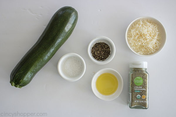 Oven Roasted Zucchini Ingredients