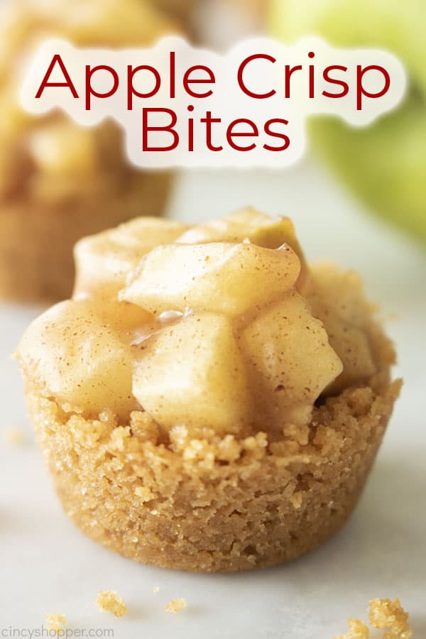 Text on image Apple Crisp Bites