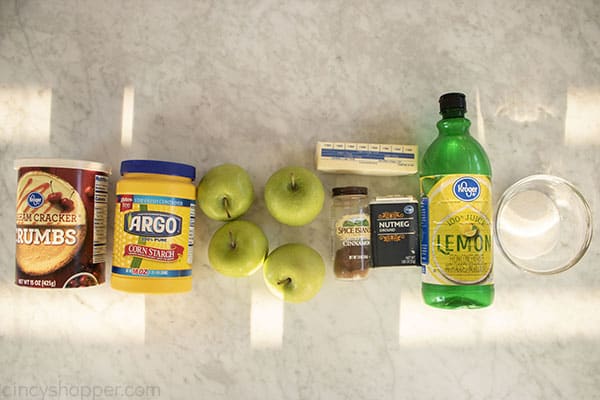 Bite Sized Apple Crisp Ingredients