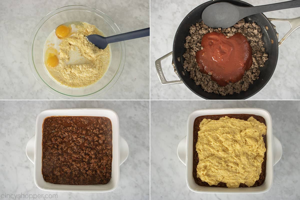 Collage how to make sloppy joe casserole
