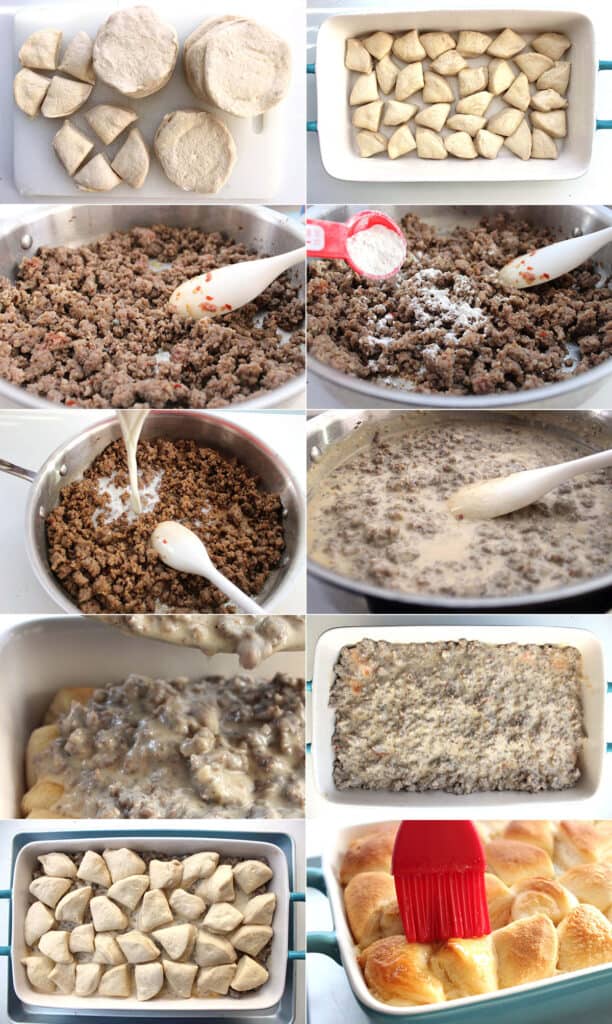 Biscuits and Gravy Casserole