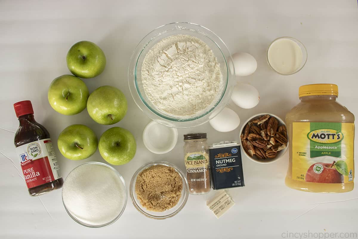 Apple Dapple Cake Ingredients.