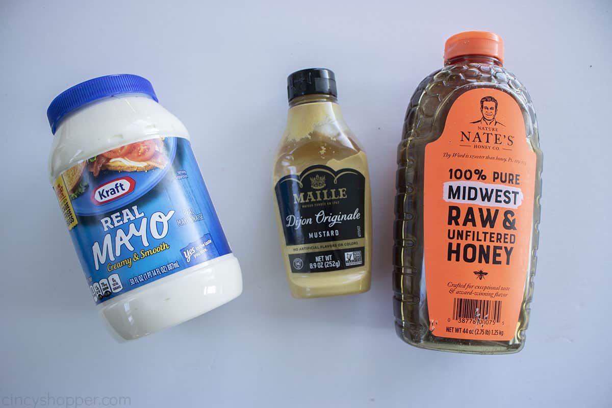Honey Mustard Ingredients.