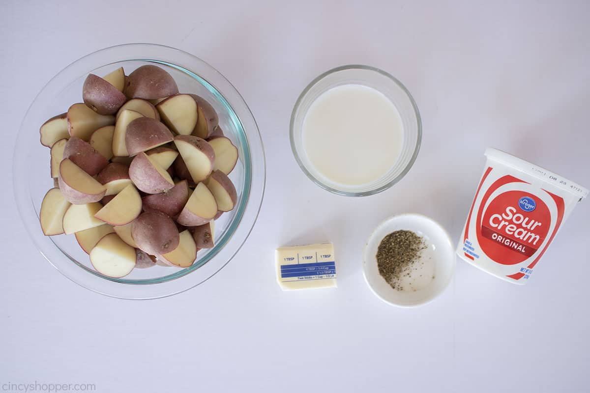 Red Skinned Potato Mash Ingredients